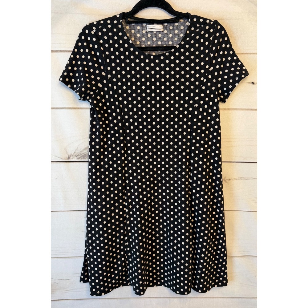 Urban Outfitters Black Polka Dot Mini Dress